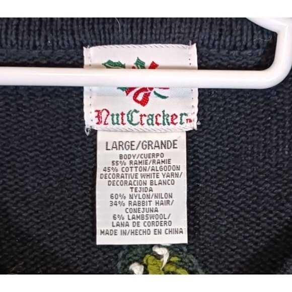 Vintage Grandpa‎ Ugly Christmas Nutcracker Cardigan Sweater Size L - Picture 5 of 7